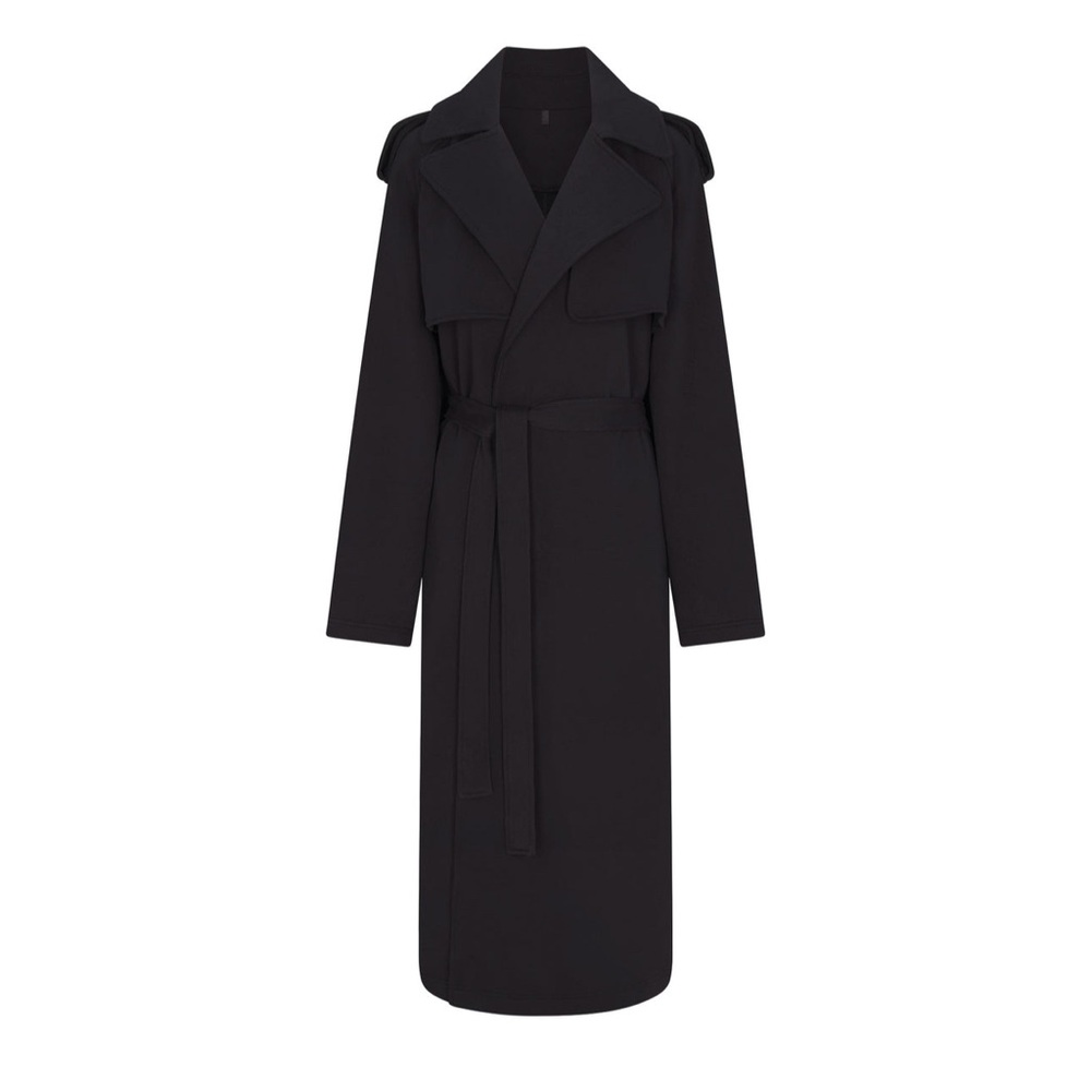 SKIMS Black Long Coat